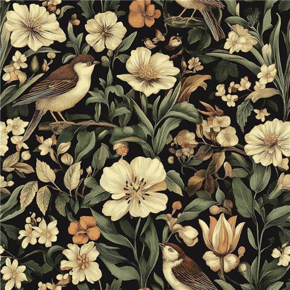 Vintage Floral Peel and Stick Wallpaper Floral Contact Paper